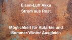 Eisen-Luft Akku – wird dezentraler Sommer/Winter Ausgleich Standard?